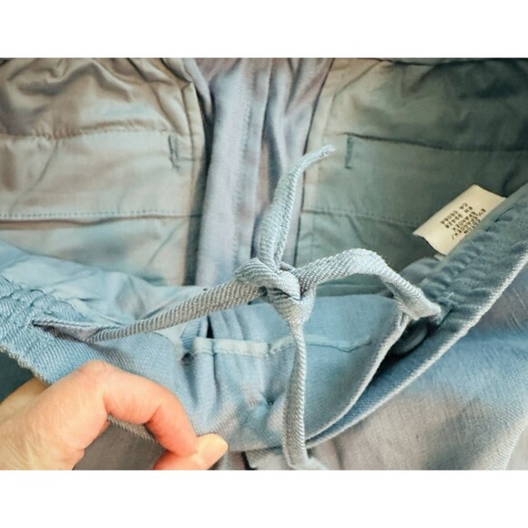 BUGATCHI Tristan Drawstring Pants Air Blue Linen Blend Men's SMALL NWOT‎ - Picture 9 of 12